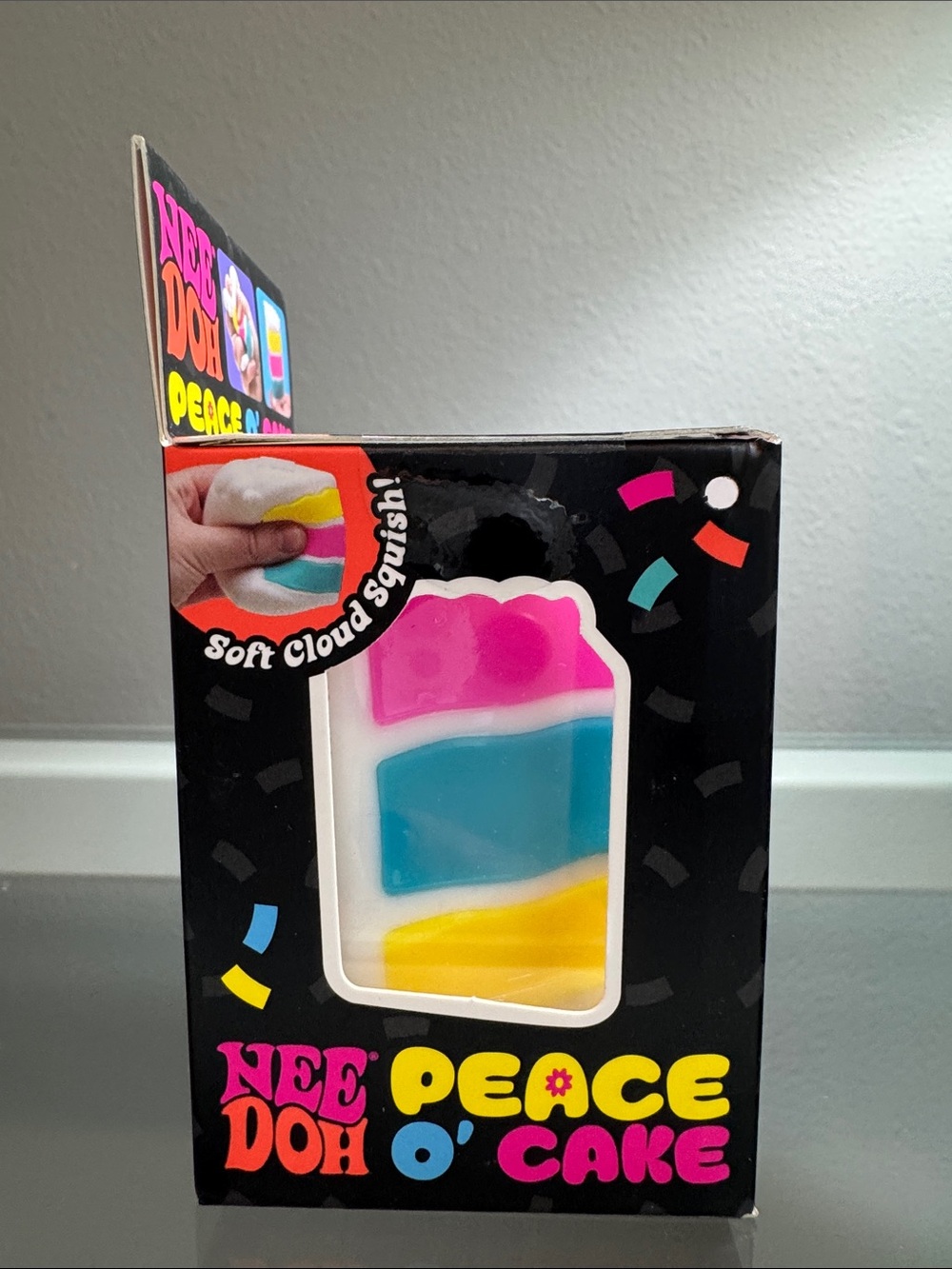 NeeDoh Peace o’ Cake Squishy Squeeze ULTRA RARE Toy Rainbow New SHIPS TODAY - Picture 5 of 7